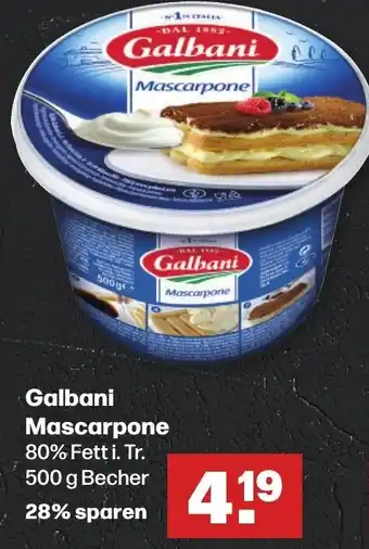 Handelshof Galbani Mascarpone 500 g Becher Angebot