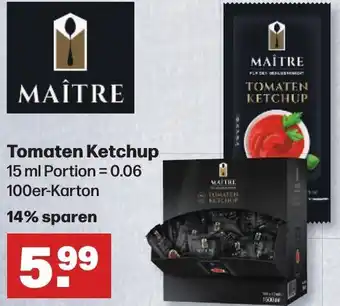 Handelshof Maître Tomaten Ketchup 100er Karton Angebot