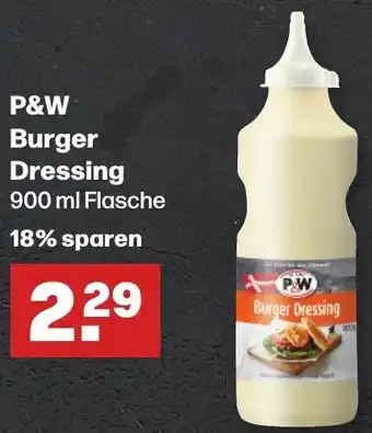 Handelshof P&W Burger Dressing 900 ml Flasche Angebot