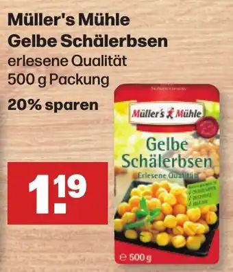 Handelshof Müller's Mühle Gelbe Schälerbsen 500 g Packung Angebot