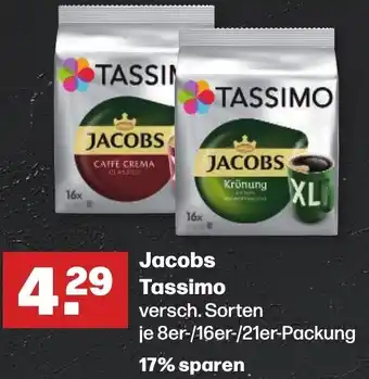 Handelshof Jacobs Tassimo 8er/16er/21er Packung Angebot