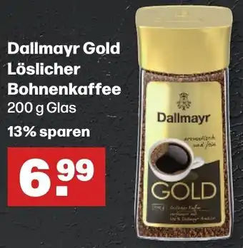 Handelshof Dallmayr Gold Löslicher Bohnenkaffee 200 g Glas Angebot