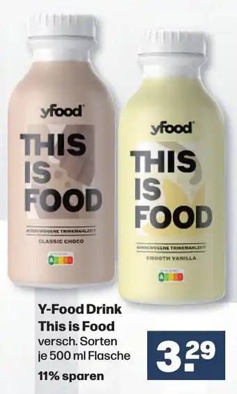 Handelshof Y-Food Drink This is Food 500 ml Flasche Angebot