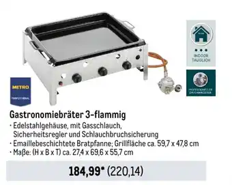 METRO Metro Professional Gastronomiebrater 3-flammig Angebot