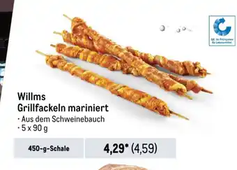 METRO Willms Grillfackeln mariniert 5*90g Angebot