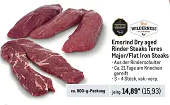 METRO Emsrind Dry aged Rinder Steaks Teres Major/Flat Iron Steaks 800g Angebot