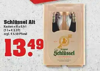 trinkgut Schlüssel Alt Angebot