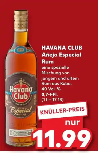 Kaufland Havana Club Anejo Especial Rum 700 ml Angebot