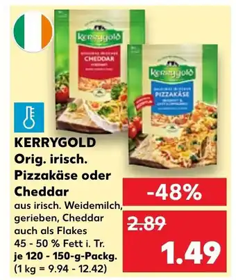 Kaufland Kerrygold Original irisch. Pizzakase o. Cheddar 120/150 g Angebot