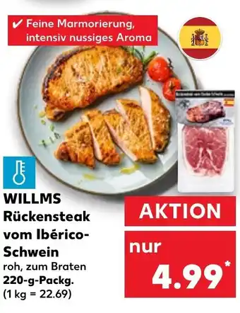 Kaufland Willms Ruckensteak vom Iberico-Schwein 220 g Angebot