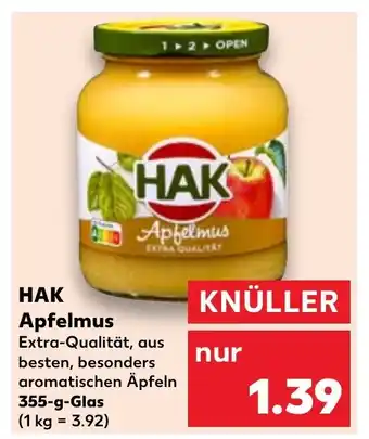 Kaufland HAK Apfelmus 355 g Angebot