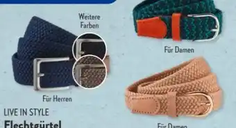 Aldi Nord Damen flechtgürtel Angebot