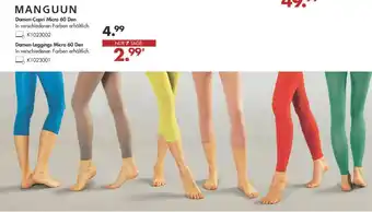 Galeria Manguun Damen Capri Micro 60 Den oder Damen leggings Micro 60 Den Angebot