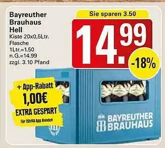 WEZ Bayreuther brauthaus hell Angebot