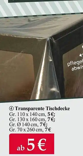 Woolworth Transparente tischdecke Angebot