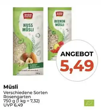 Pro Biomarkt Müsli Angebot