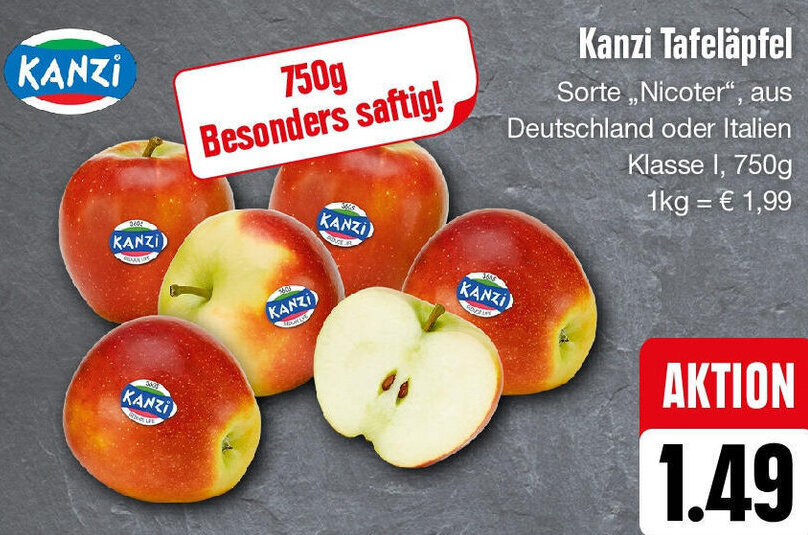 Kanzi Tafeläpfel 750 g Angebot bei Edeka