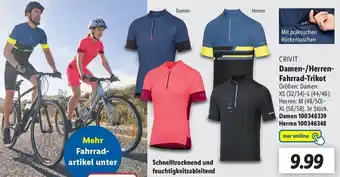 Lidl Crivit Damen/Herren Fahrrad Trikot Angebot