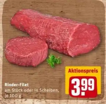 REWE City Rinder Filet 100g Angebot