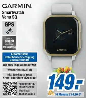 Expert Bening Garmin Smartwatch Venu SQ Angebot