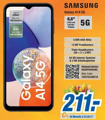 Expert Bening Samsung Galaxy A14 5G Angebot