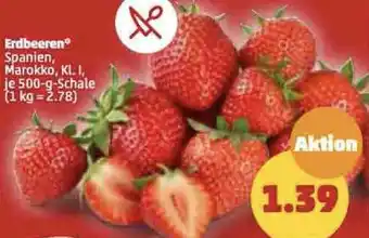 PENNY Erdbeeren 500 g Schale Angebot