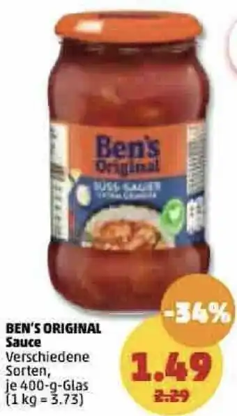 PENNY Ben's Original Sauce 400 g Glas Angebot