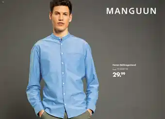 Galeria Manguun Herren Stehkragenhemd Angebot