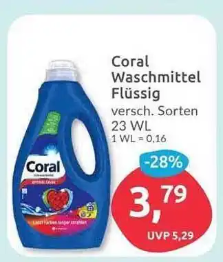 Budni Coral waschmittel flüssig Angebot