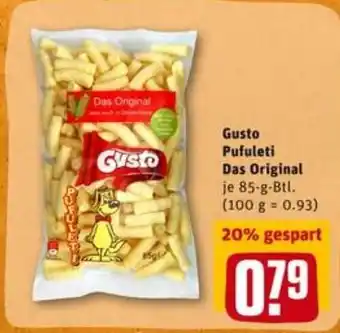 REWE City Gusto Pufuleti Das Original 85g Btl Angebot