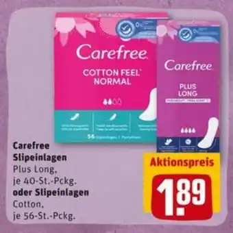 REWE City Carefree Slipeinlagen oder Slipeinlagen Angebot