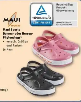 REWE City Maui Sports Damen oder Herren Phylonclogs Angebot