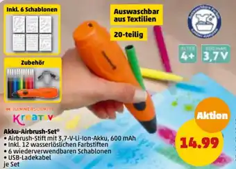 PENNY Hammerschmitt Akku Airbrush Set Angebot