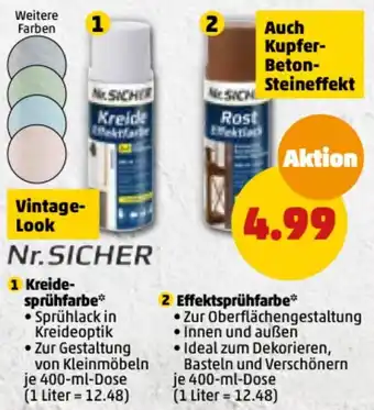 PENNY Nr. Sicher Kreidesprühfarbe 400 ml oder Effektsprühfarbe 400 ml Dose Angebot