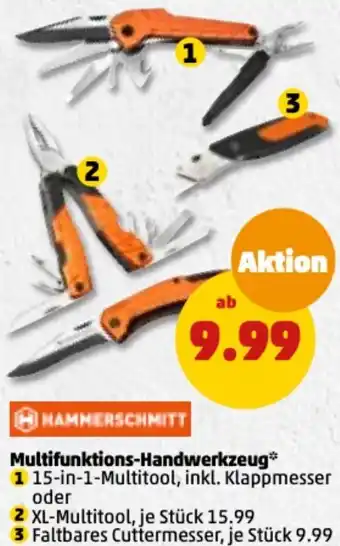 PENNY Hammerschmitt Multifunktions Handwerkzeug Angebot