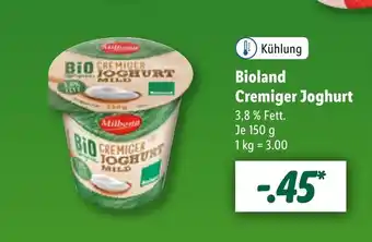 Lidl Bioland Cremiger Joghurt 150 g Angebot