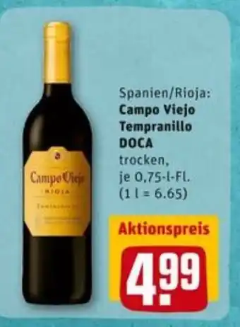 REWE City Campo Viejo Tempranillo DOCA 0,75L Angebot