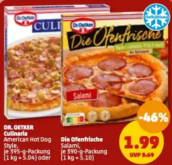 PENNY Dr. Oetker Culinaria 395 g oder Die Ofenfrische 390 g Packung Angebot