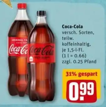 REWE City Coca Cola 1,5L Angebot