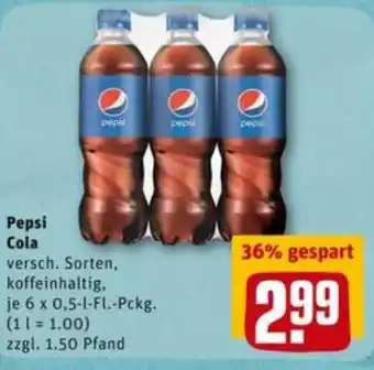 REWE City Pepsi Cola 6x0,5L Angebot