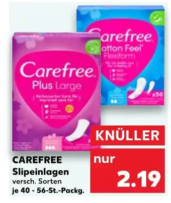 Kaufland Carefree Slipeinlagen 40-56st Angebot