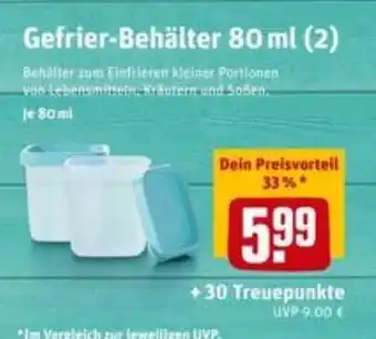 REWE City Gefrier Behälter 80ml Angebot