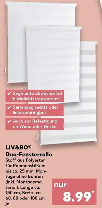 Kaufland Liv&Bo Duo-Fensterrollo Angebot