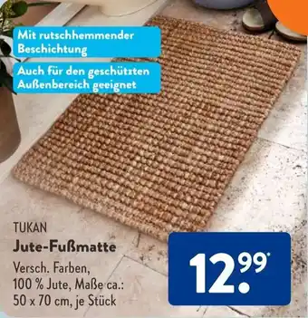 Aldi Süd Tukan Jute Fußmatte Angebot