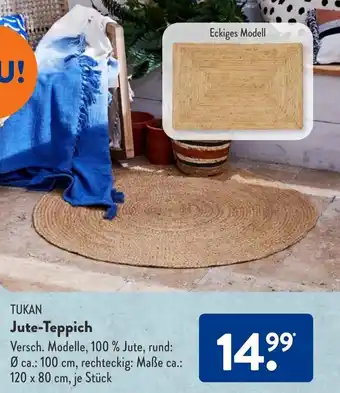 Aldi Süd Tukan Jute Teppich Angebot