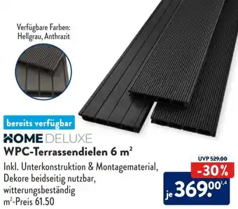 Aldi Süd Home Deluxe WPC Terrassendielen 6 m Angebot