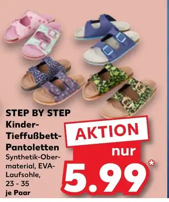 Kaufland Step by Step Kinder-Tieffussbett-Pantoletten 23-35 Angebot