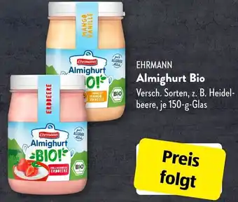 Aldi Süd Ehrmann Almighurt Bio 150 g Glas Angebot