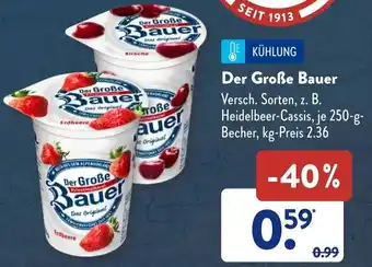 Aldi Süd Der Große Bauer 250 g Becher Angebot