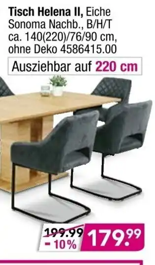 Möbel Boss Tisch Helena II Angebot